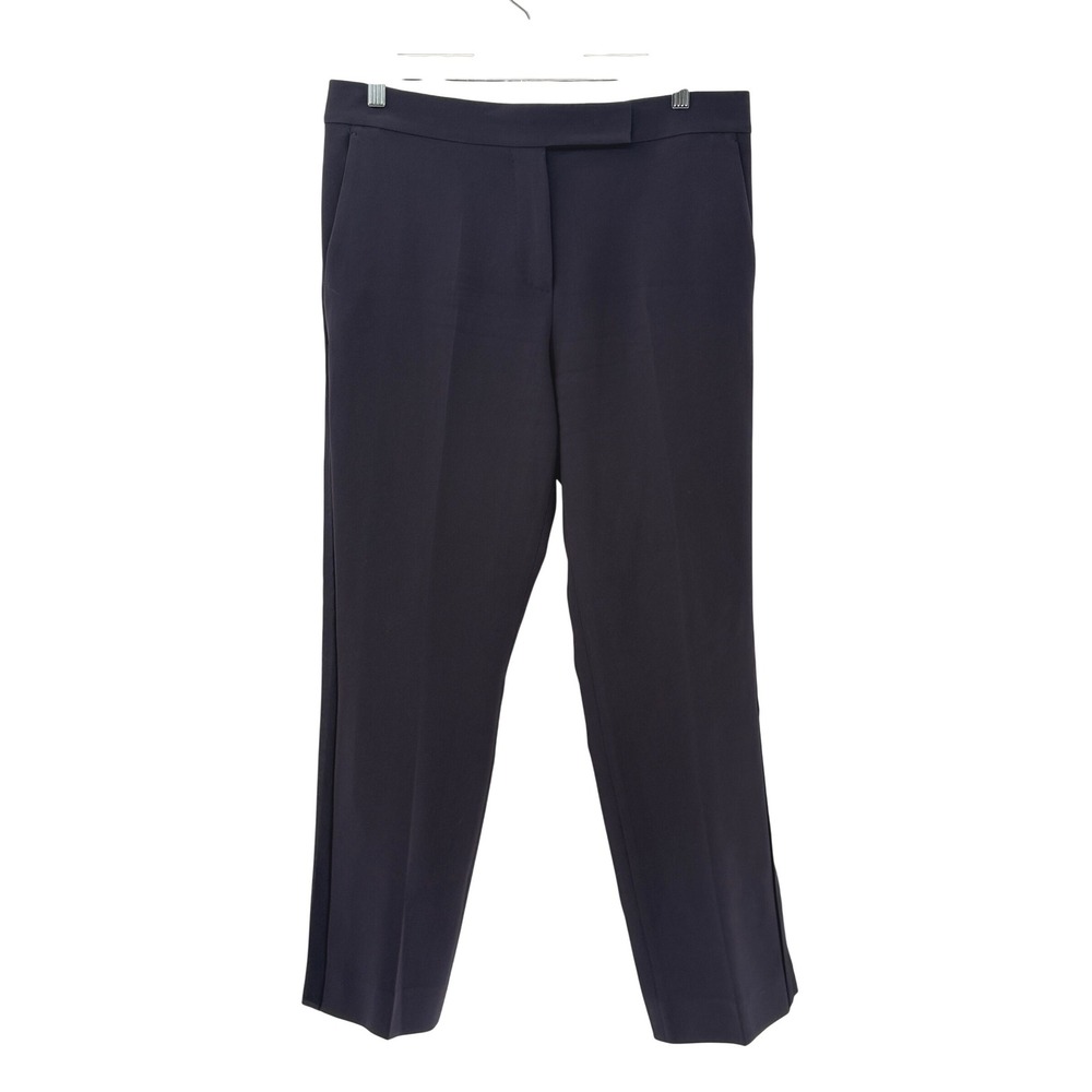 Max Mara Pants Navy Blue Women Size 8 Straight Leg Lightweight